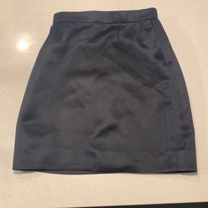 Valentino Black Satin Skirt